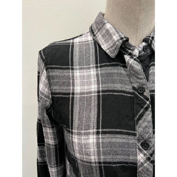 Rails Black & White Flannel Shirt Size XS - Picture 2 of 3